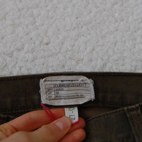 Current Elliott The Soho Zip Army Dirty Paws 27 - Picture 6 of 7